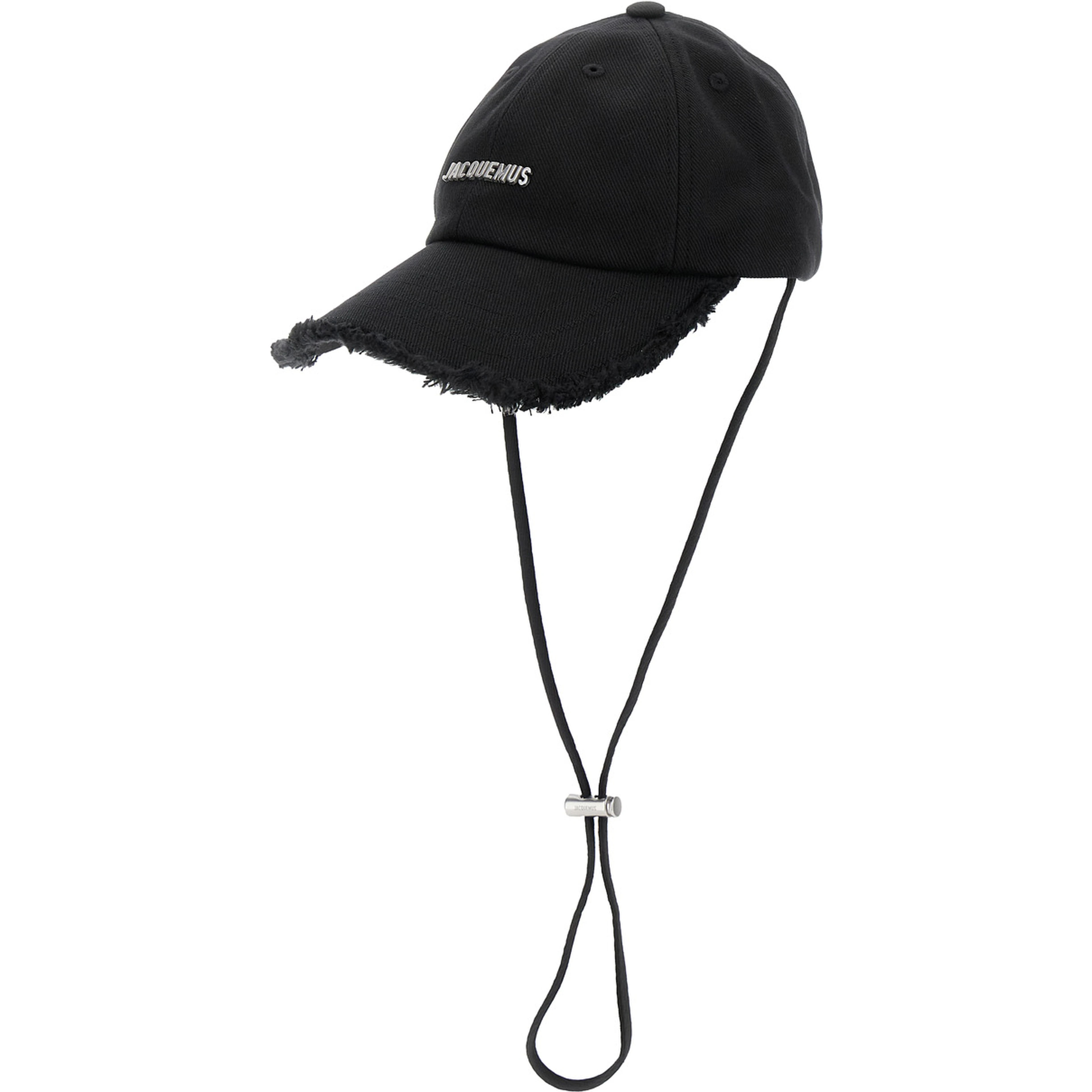 Cappello Le Casquette Artichaut con Coulisse in Cotone Nero Uomo