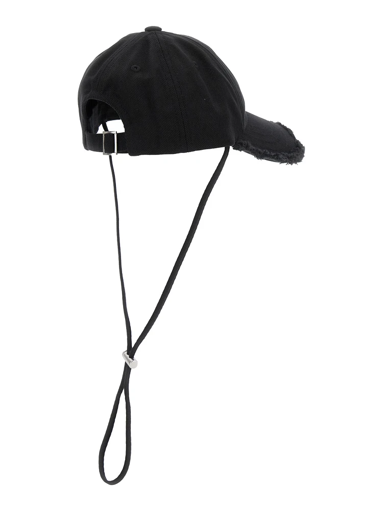 Cappello Le Casquette Artichaut con Coulisse in Cotone Nero Uomo alternative