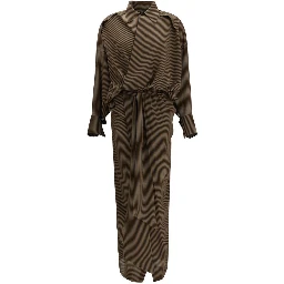 Multicolor Silk Casual Dress