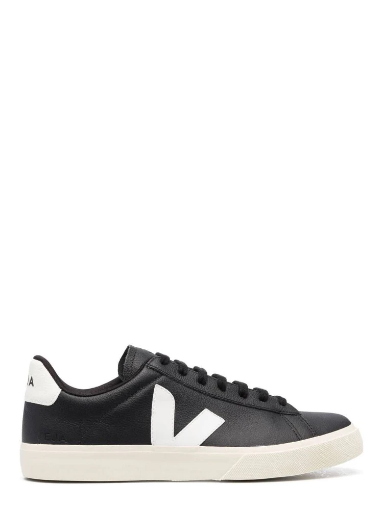 Campo Black and White Low Top Sneakers in Vegan Leather Unisex