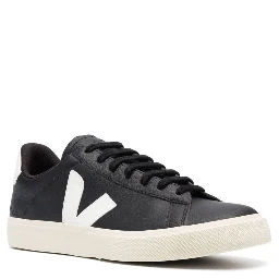 Campo Black and White Low Top Sneakers in Vegan Leather Unisex