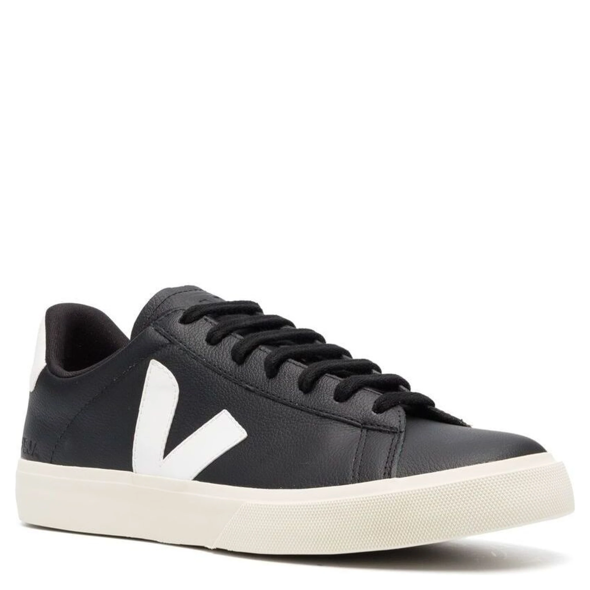 Campo Black and White Low Top Sneakers in Vegan Leather Unisex