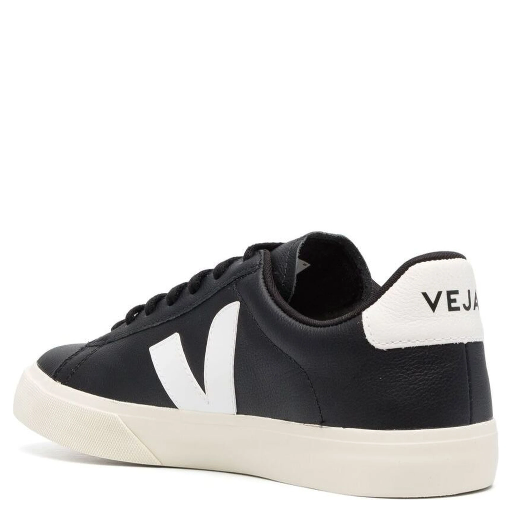 Campo Black and White Low Top Sneakers in Vegan Leather Unisex