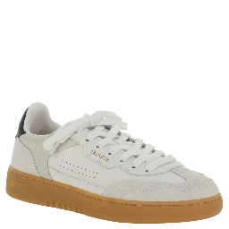 Dice T-Toe White Low Top Sneakers with Logo Patch on the Tongue and Logo Lettering on the Rear in Leather Woman