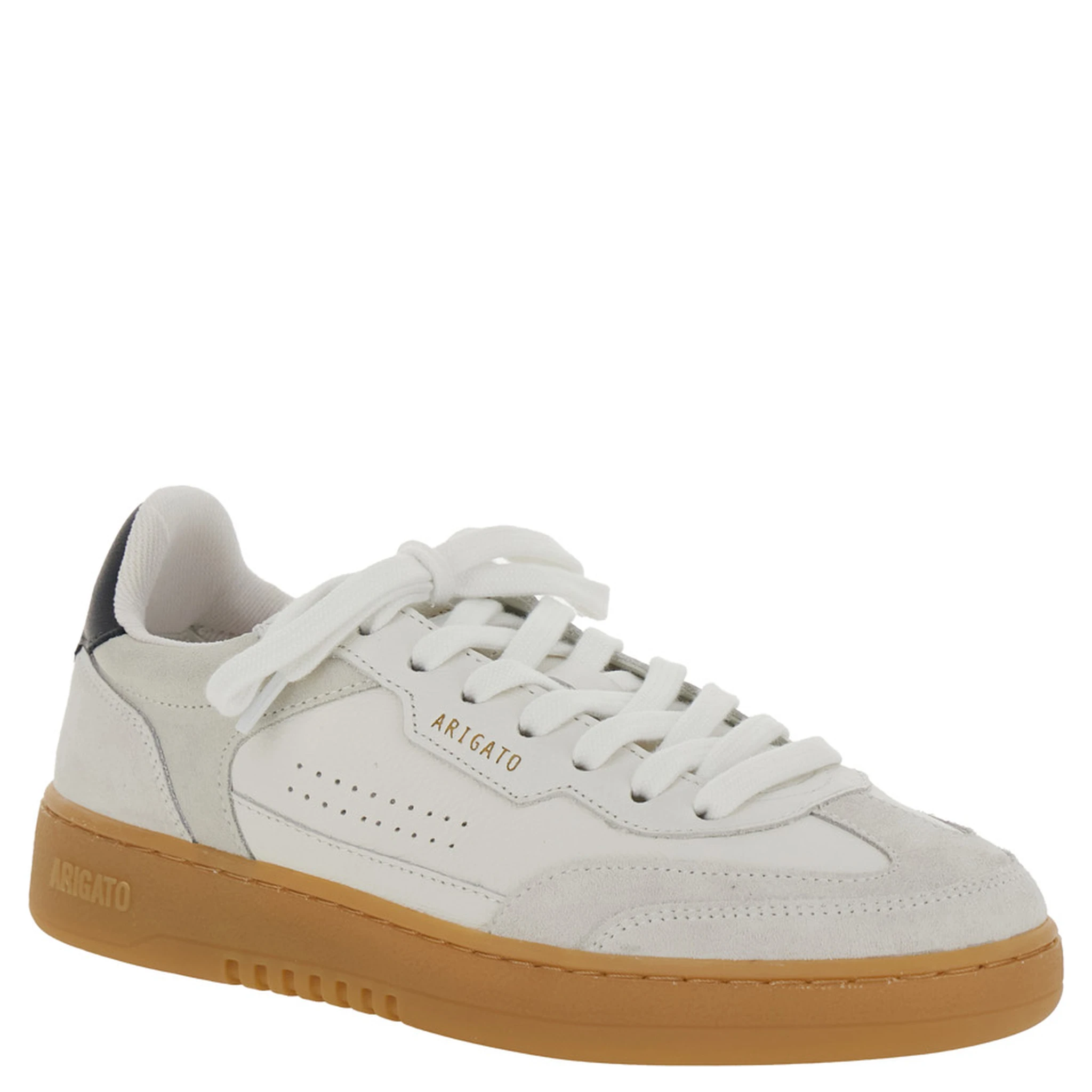 Dice T-Toe White Low Top Sneakers with Logo Patch on the Tongue and Logo Lettering on the Rear in Leather Woman