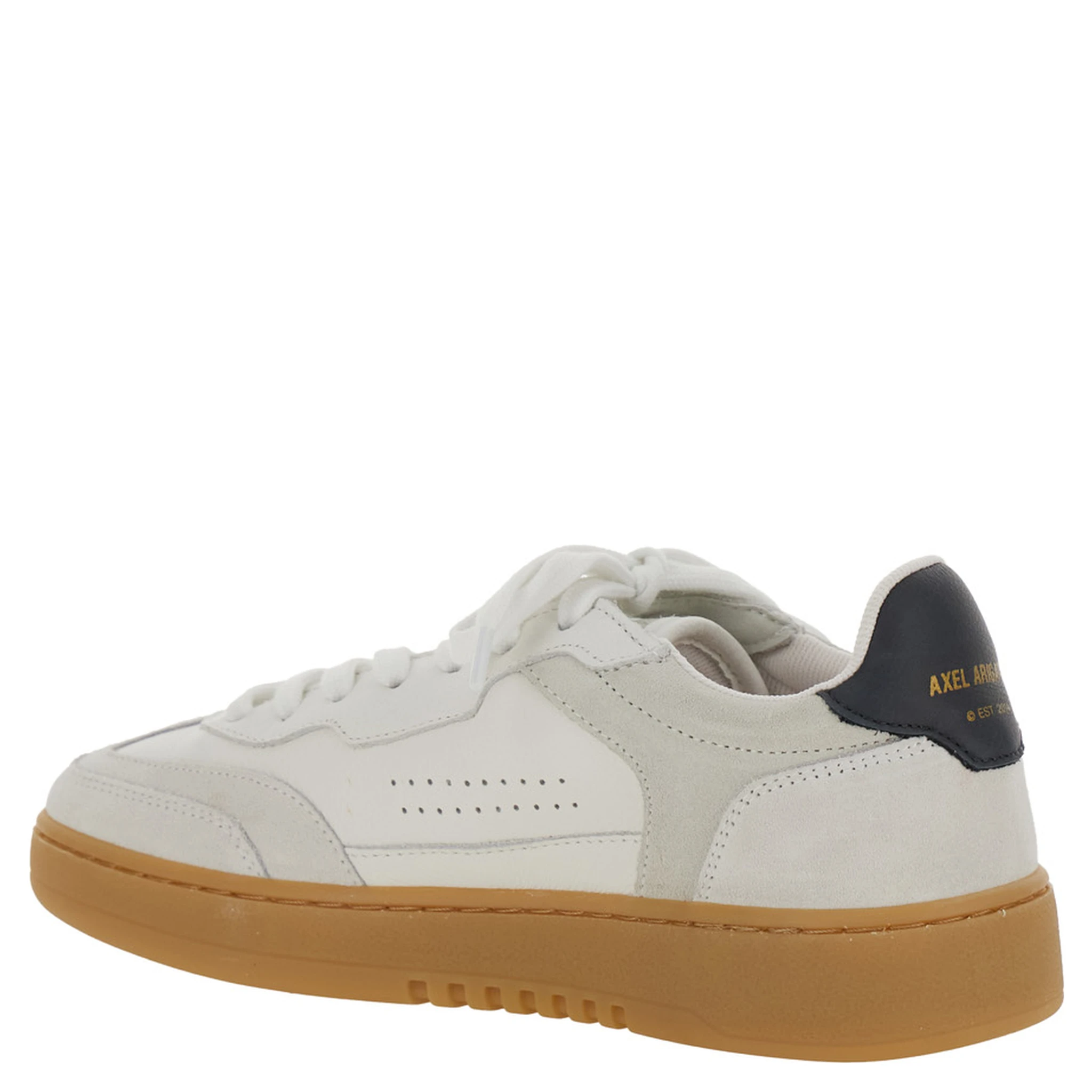 Dice T-Toe White Low Top Sneakers with Logo Patch on the Tongue and Logo Lettering on the Rear in Leather Woman