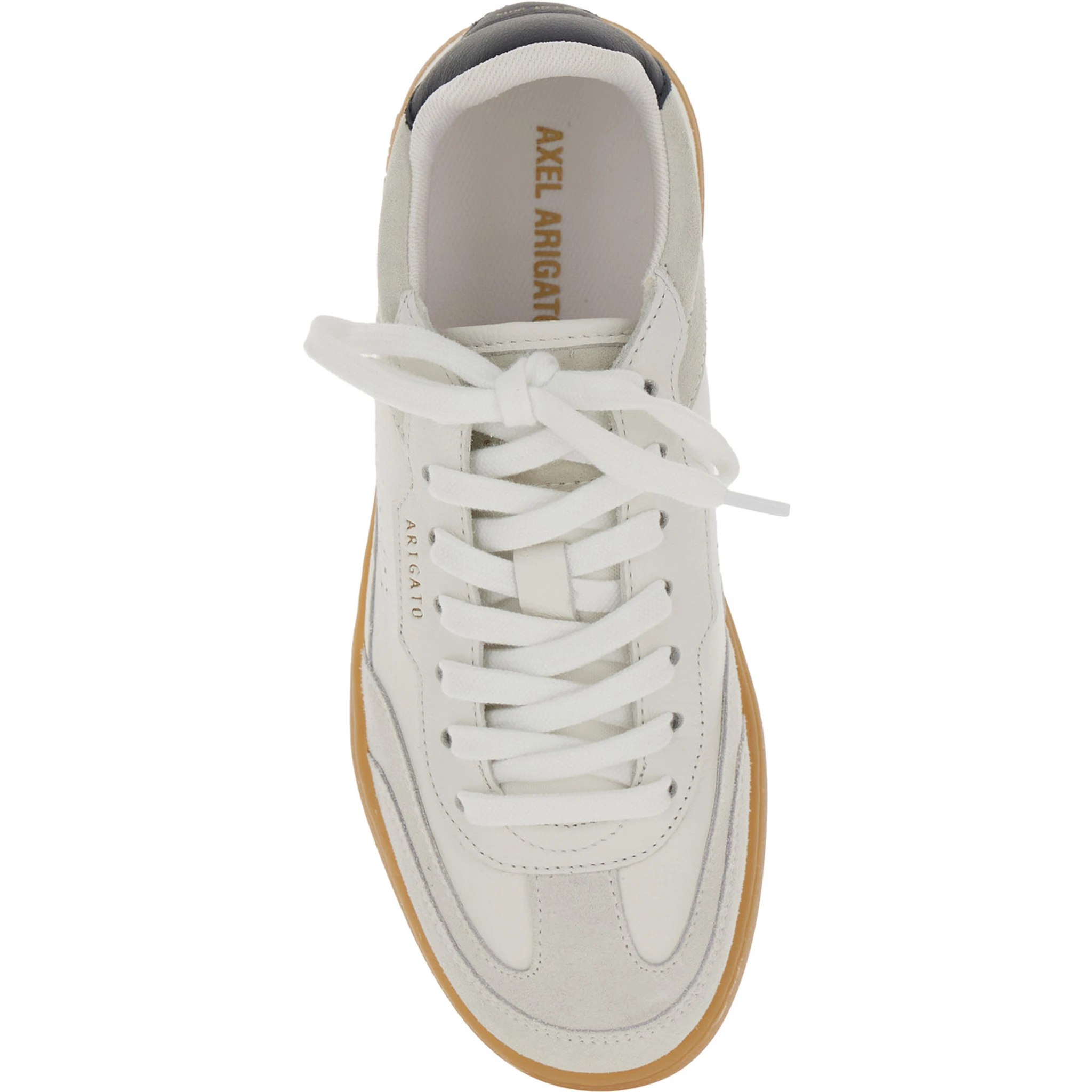 Dice T-Toe White Low Top Sneakers with Logo Patch on the Tongue and Logo Lettering on the Rear in Leather Woman