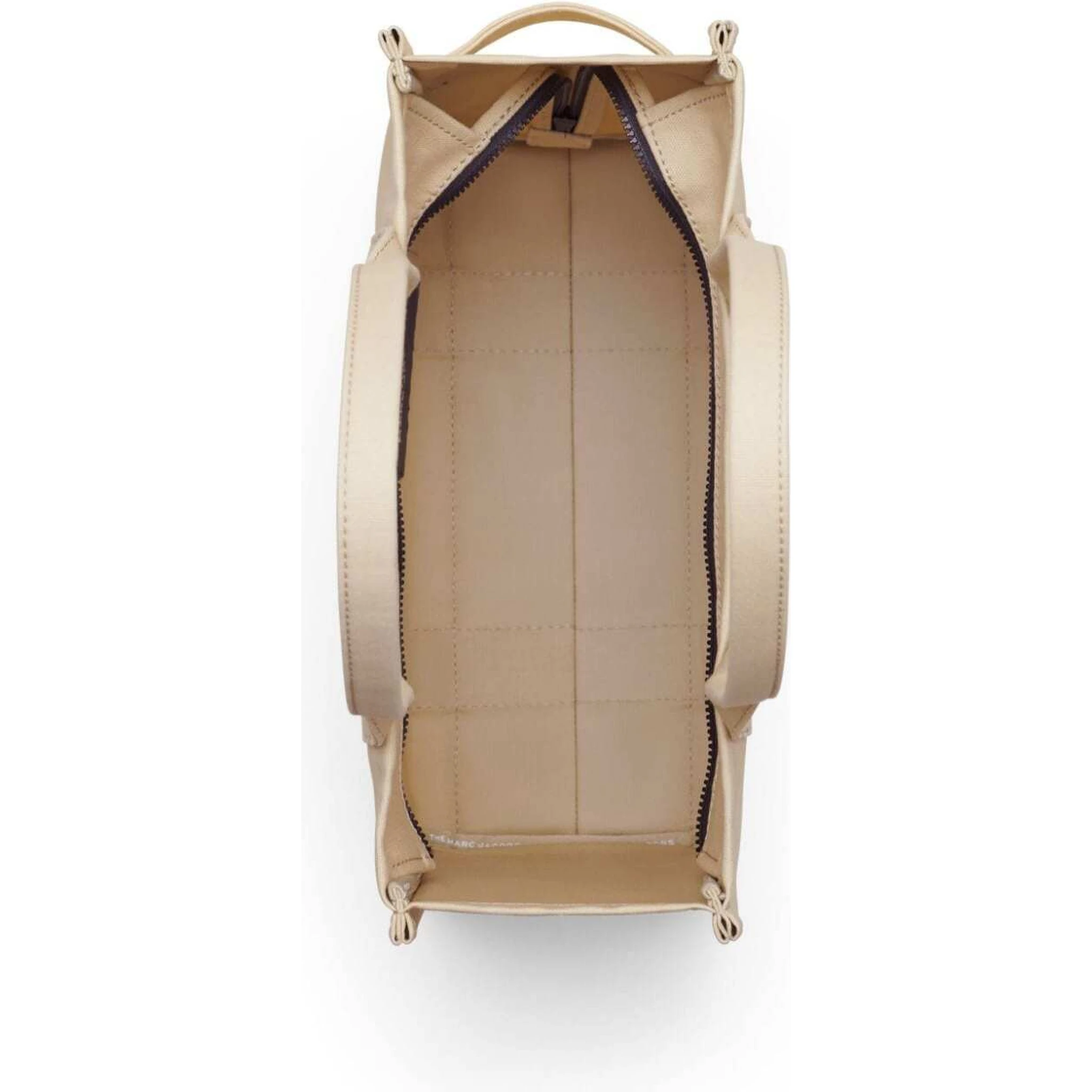 The Large Tote Beige Shoulder Bag with Contrasting Logo Print in Cotton Black Woman