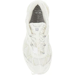 XT-Whisper White Sneakers with Printed Logo on the Side and Drawstring Closure in Fabric Unisex