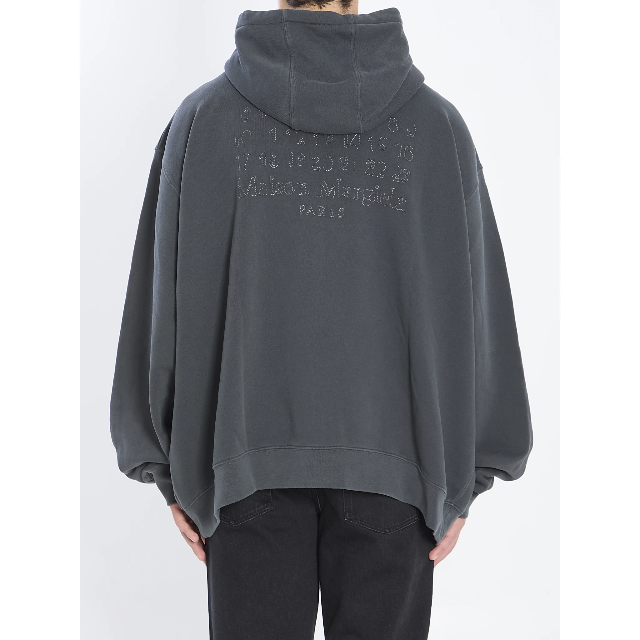 Hoodie with numeric logo