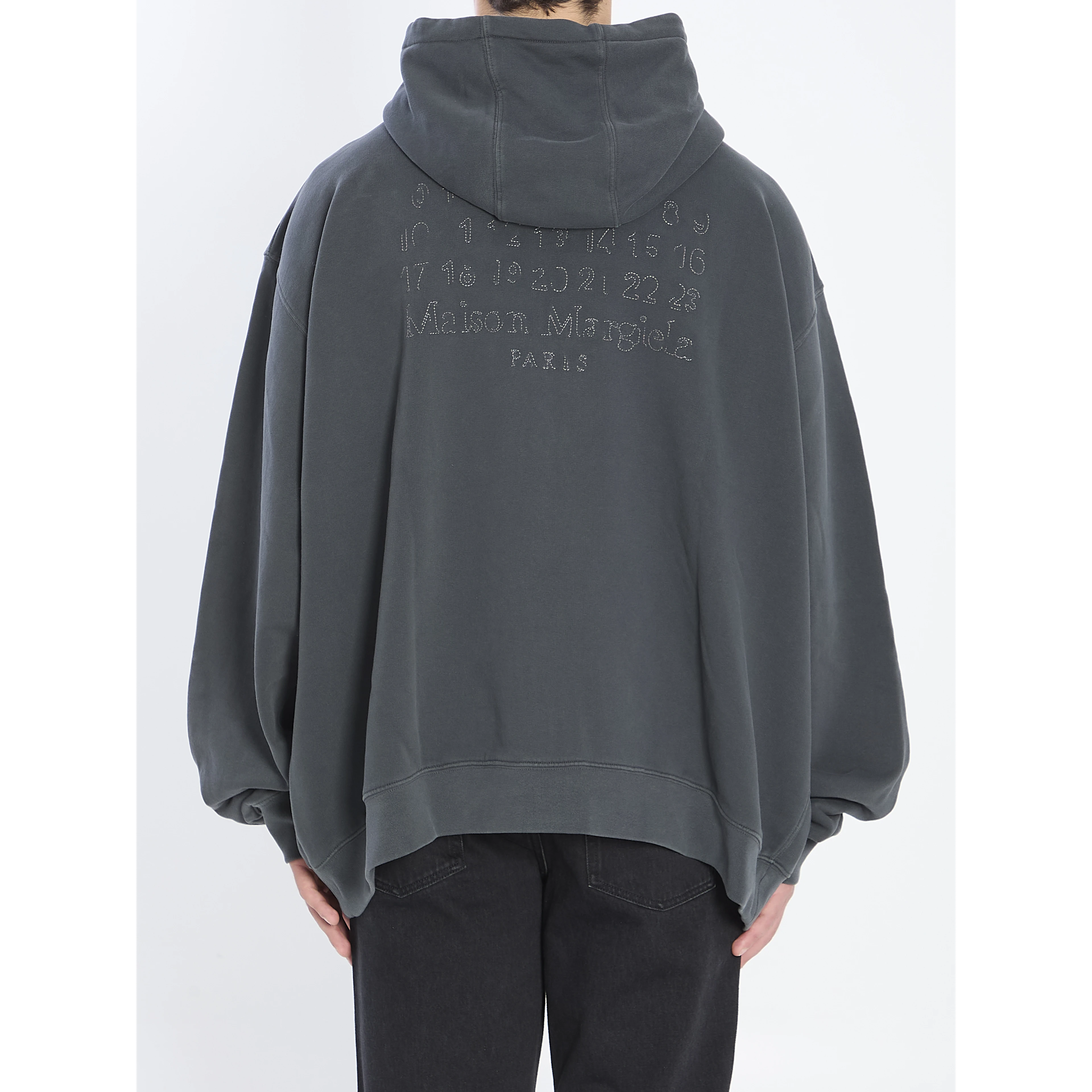 Hoodie with numeric logo