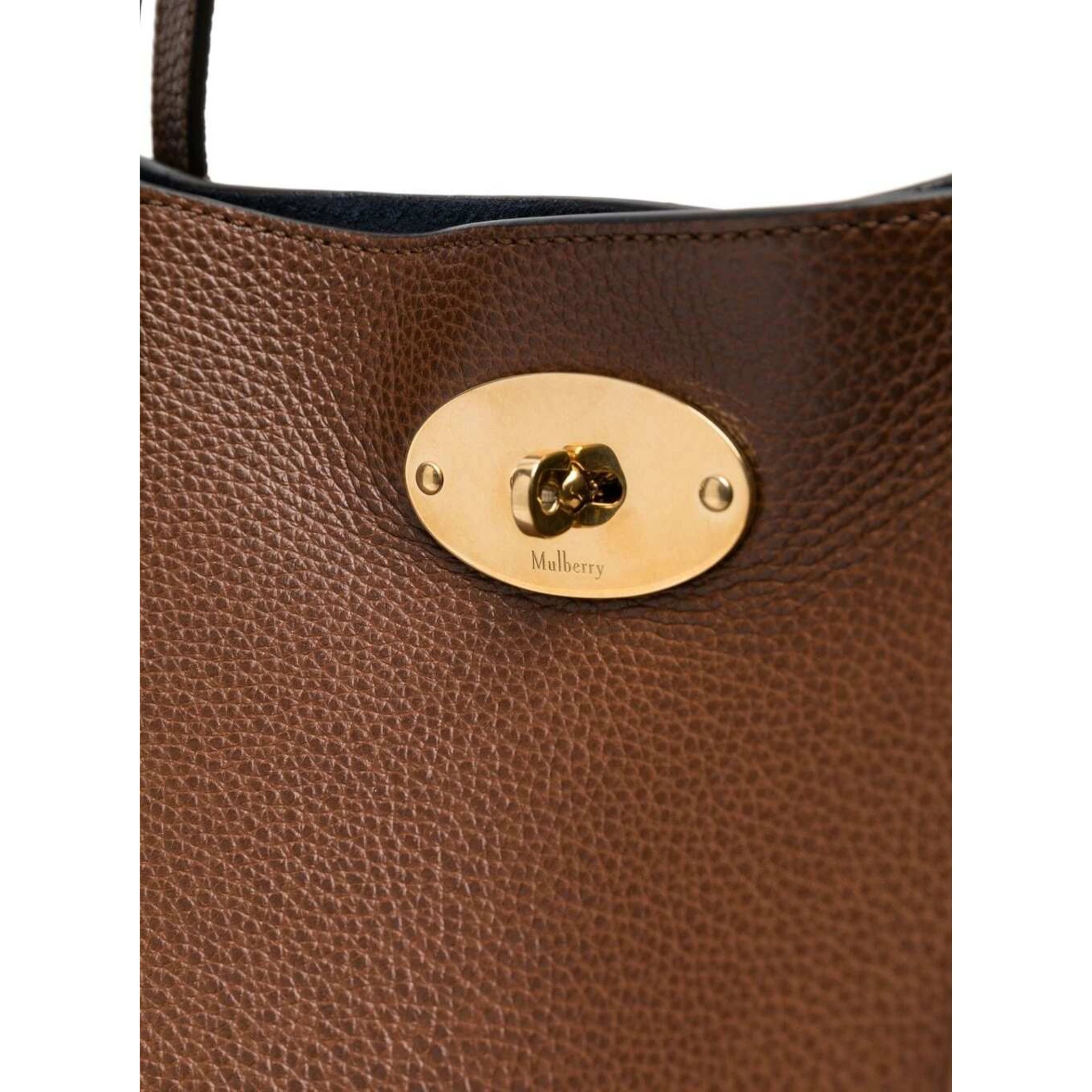 Brown Bayswater Hand bag with Flap Detail in Leather Woman