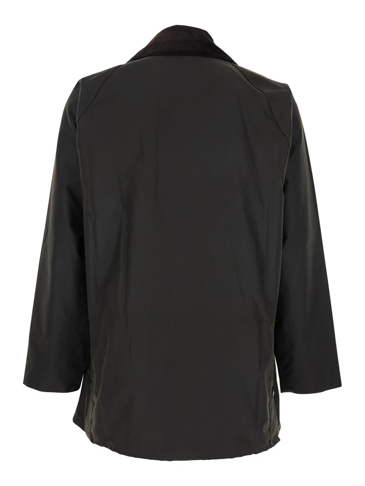 Bedale Green Jacket with Embroidered Logo on the Front in Tech Fabric Man alternative