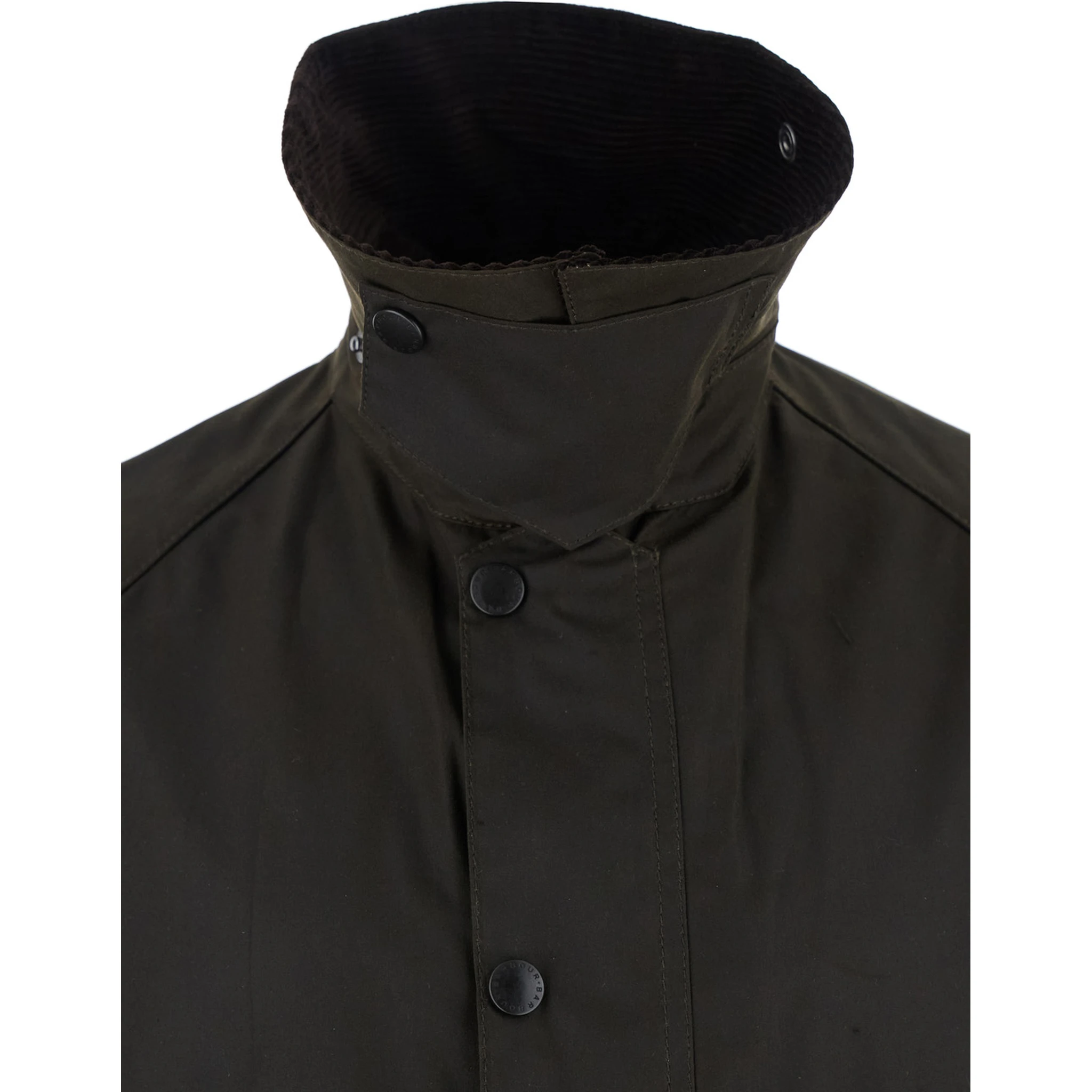 جاكيت بيديل الأخضر بشعار مطرز في الأمام مصنوع من قماش تقني رجالي