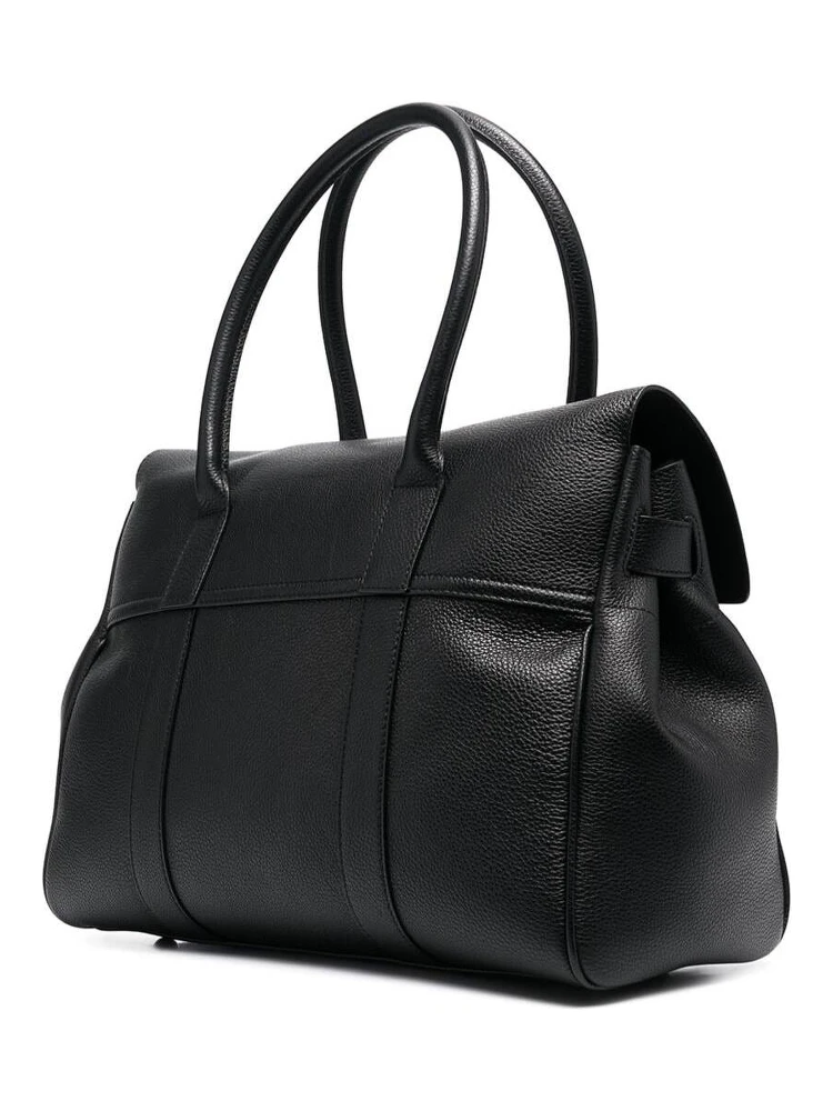 Bayswater Black Handbag with Twist-Lock Fastening in Grainy Leather Woman alternative