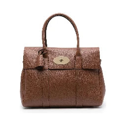 Bayswater Brown Leather Handbag Mulberry Woman
