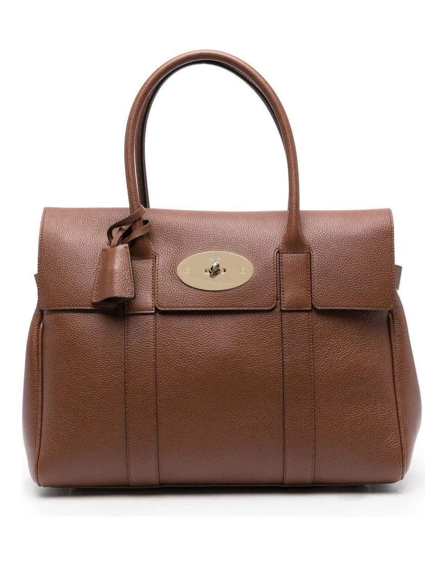 Bayswater Brown Leather Handbag Mulberry Woman
