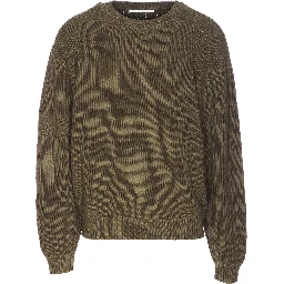 ribbed-knit jumper