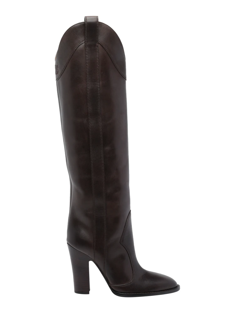 100mm Lavinia pointed over-the-knee boots