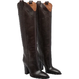 100mm Lavinia pointed over-the-knee boots