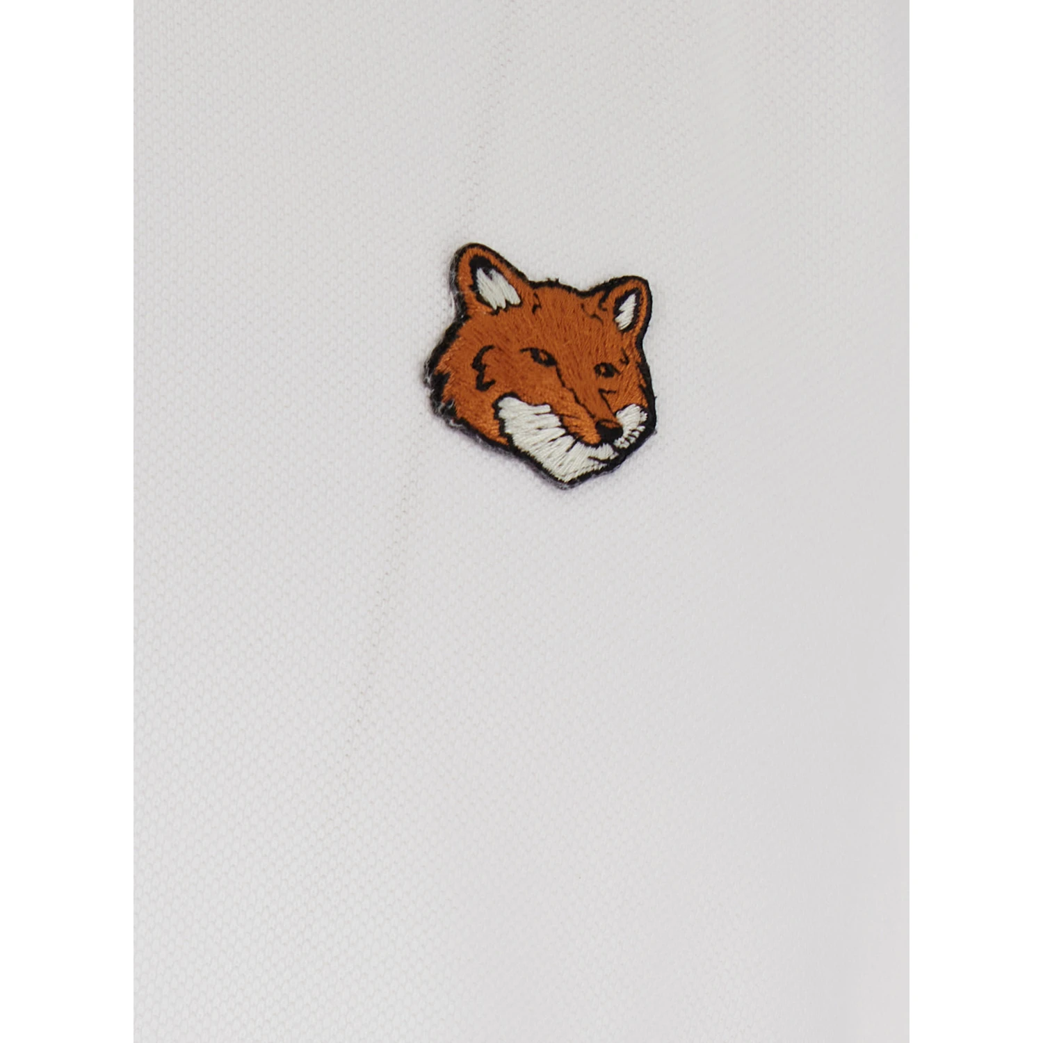 White Polo Shirt with Classic Collar and Logo Embroidery on the Front in Cotton Man