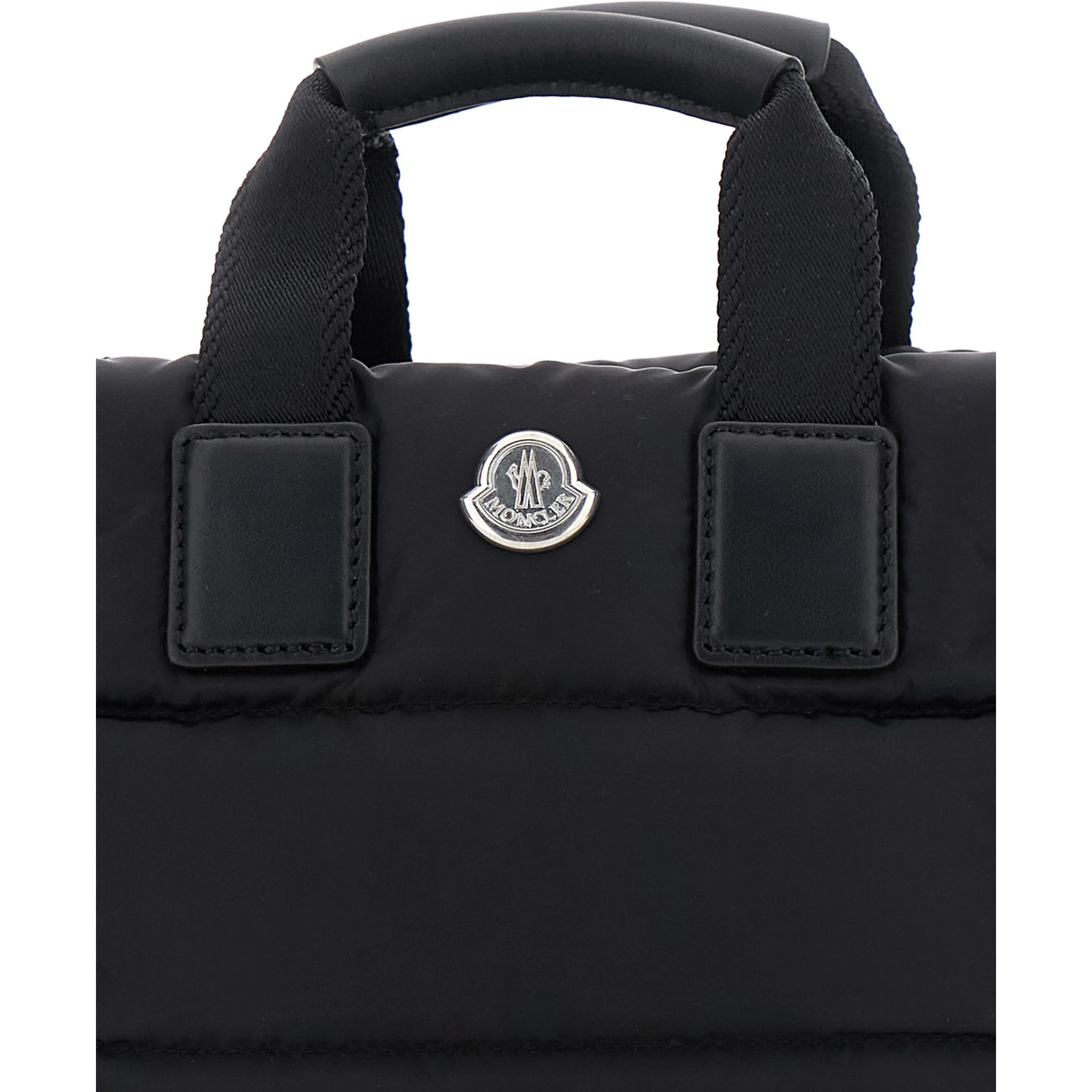 Karadoc Black Micro Handbag with Adjustable and Removable Shoulder Strap and Logo Patch on the Front in Tech Fabric Woman