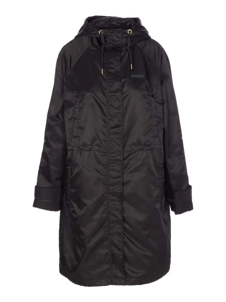 Delma hooded drawstring coat