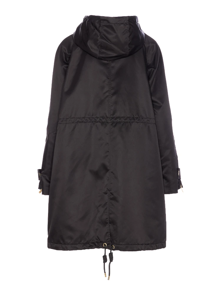 Delma hooded drawstring coat alternative