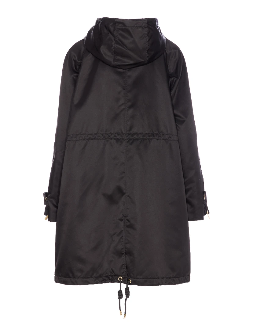 Delma hooded drawstring coat