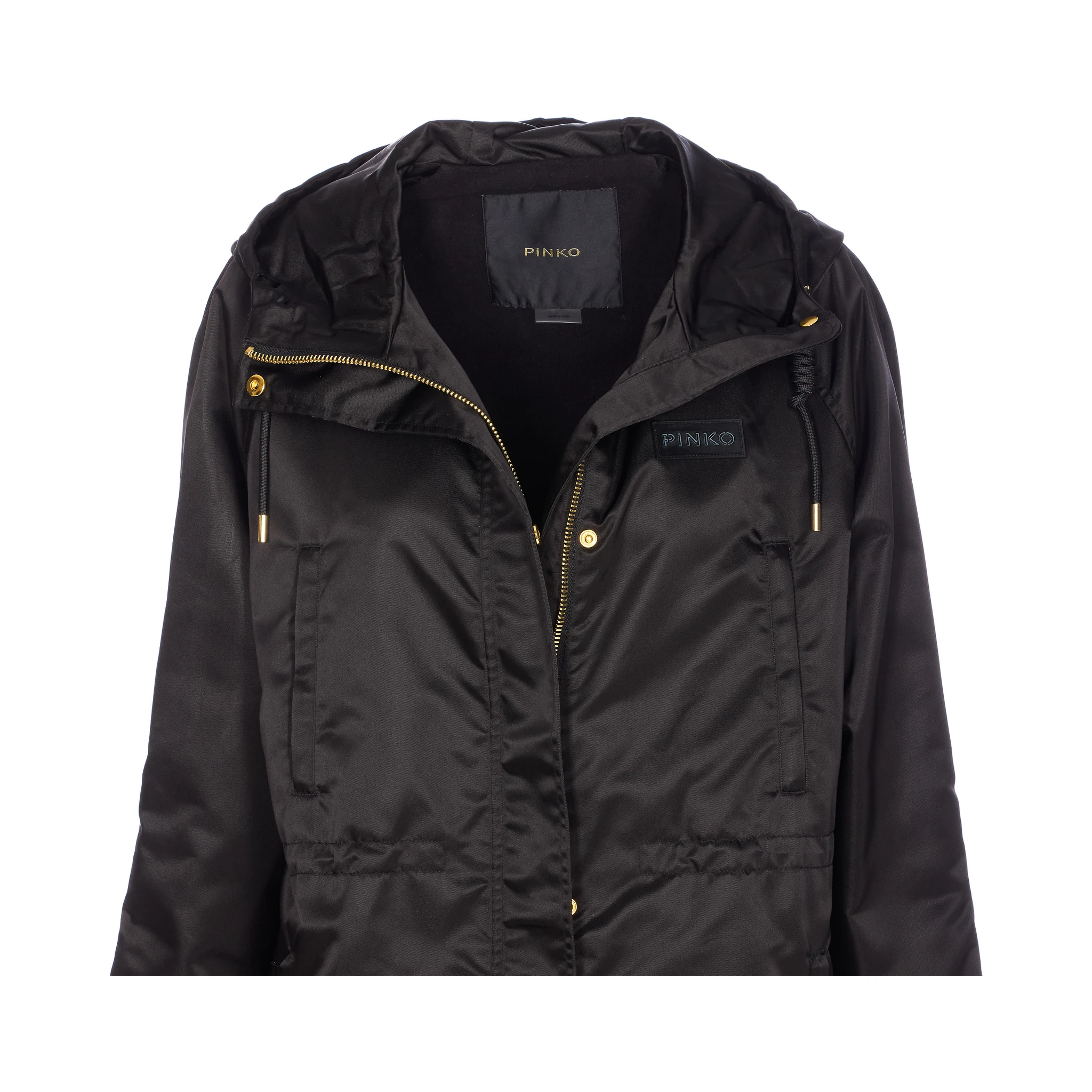 Delma hooded drawstring coat