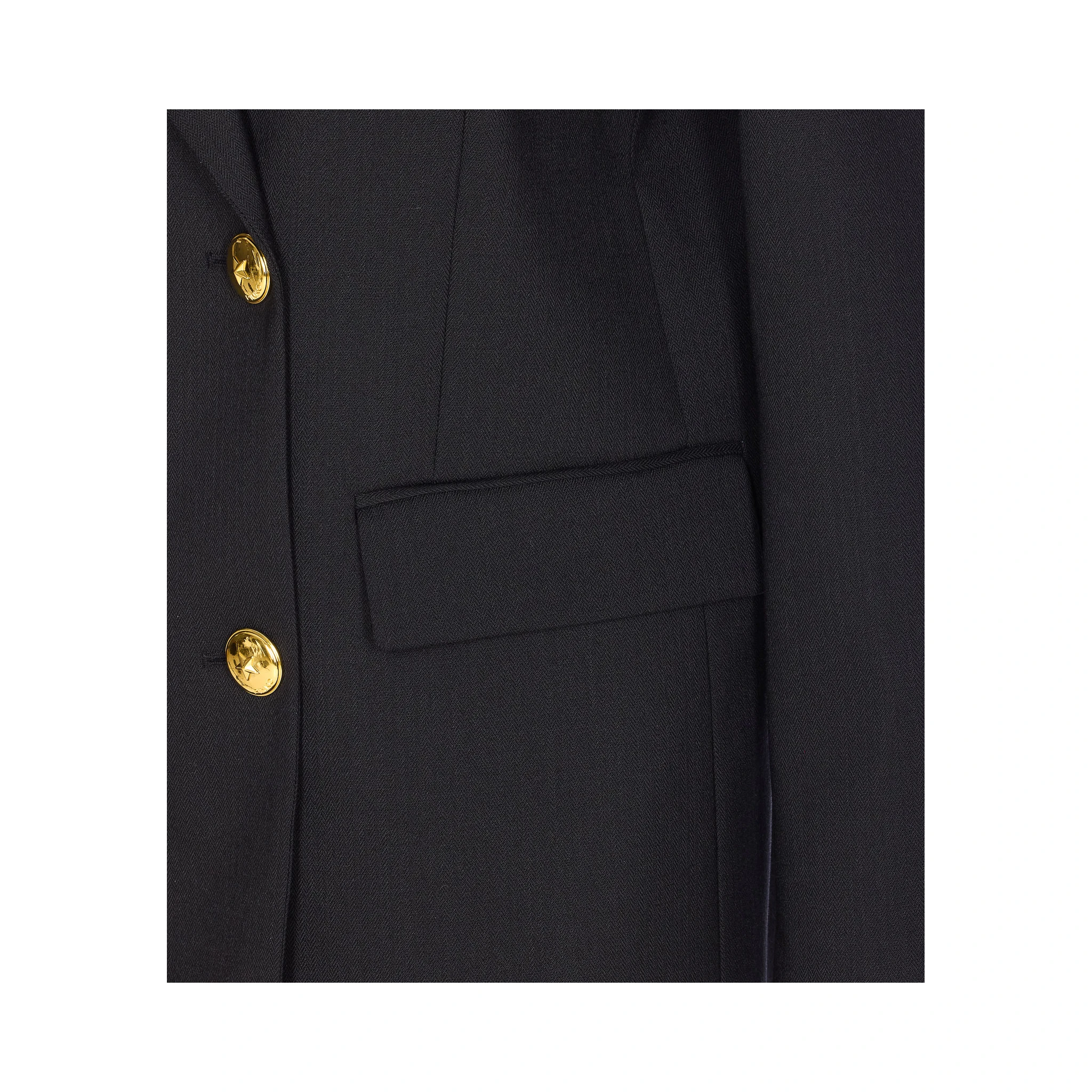 double-breasted pizza coat