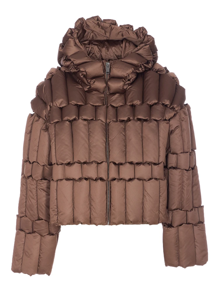 hooded padded jacket