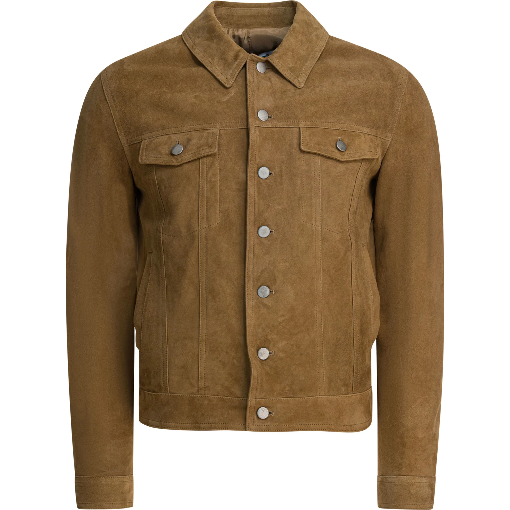Overshirt jacket in suede