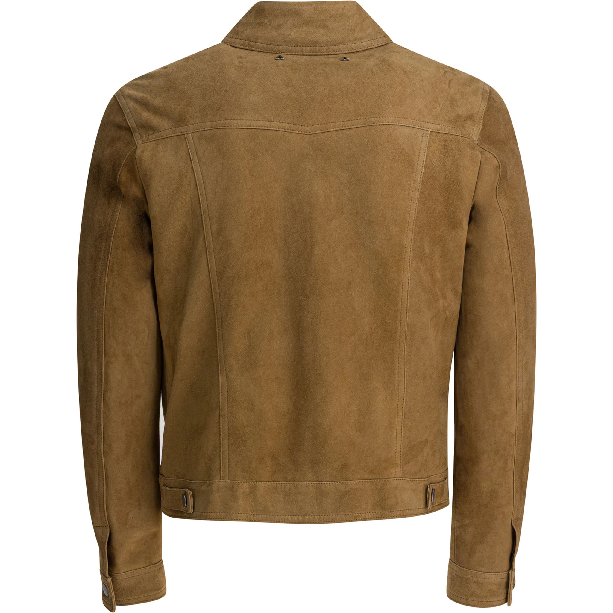 Overshirt jacket in suede