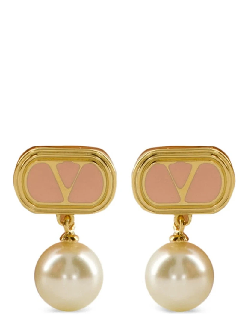 VLogo earrings