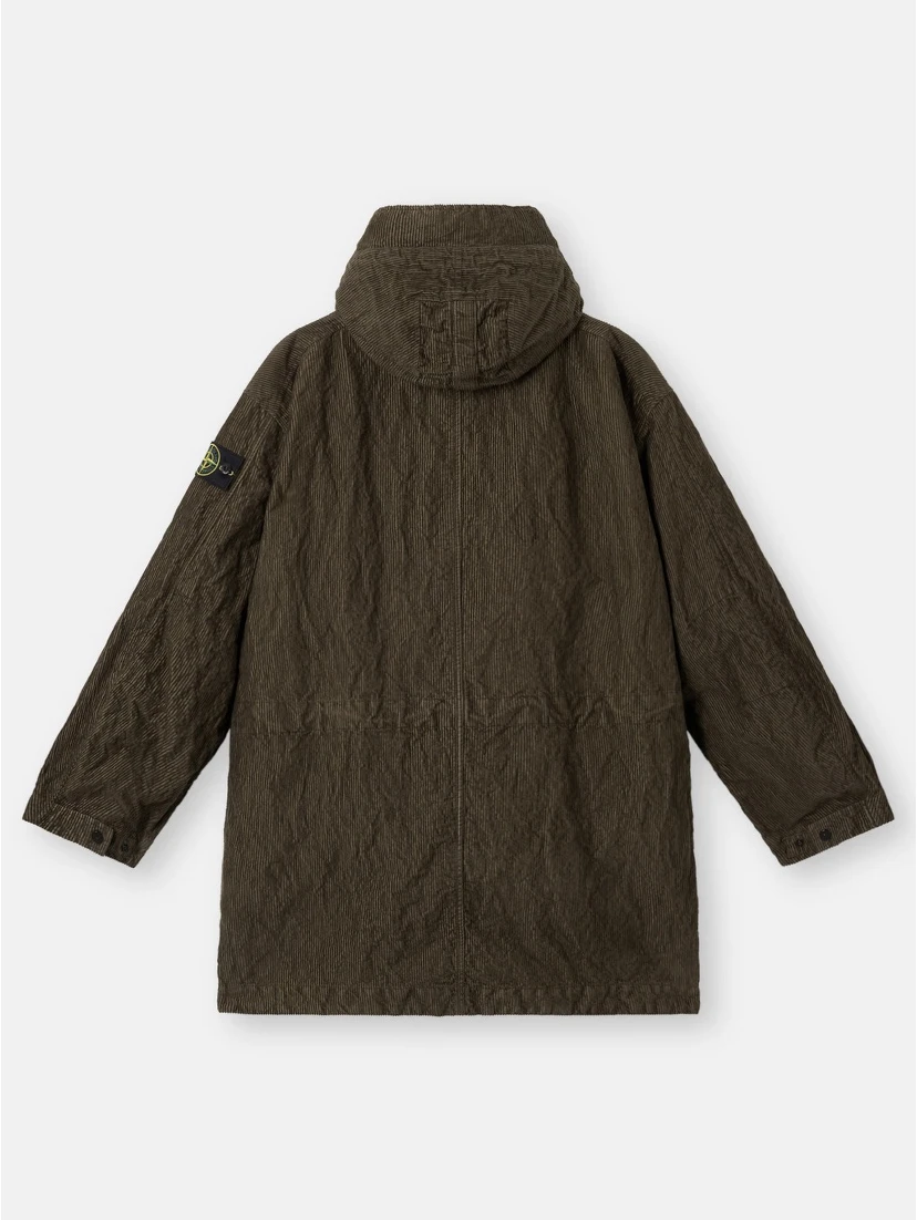 Parka with hood and removable lining