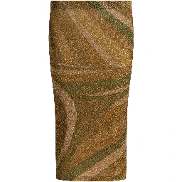 Iris print midi skirt