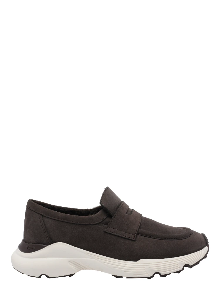 moccasin shearling trainers