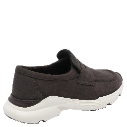moccasin shearling trainers