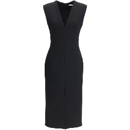 Black Wool Casual Dress