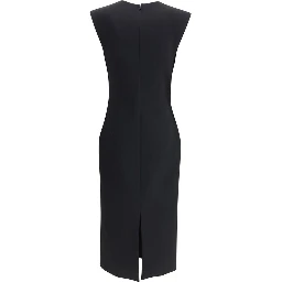 Black Wool Casual Dress