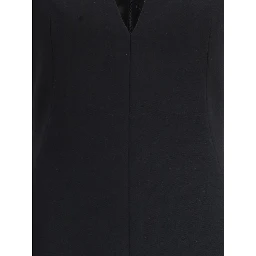 Black Wool Casual Dress