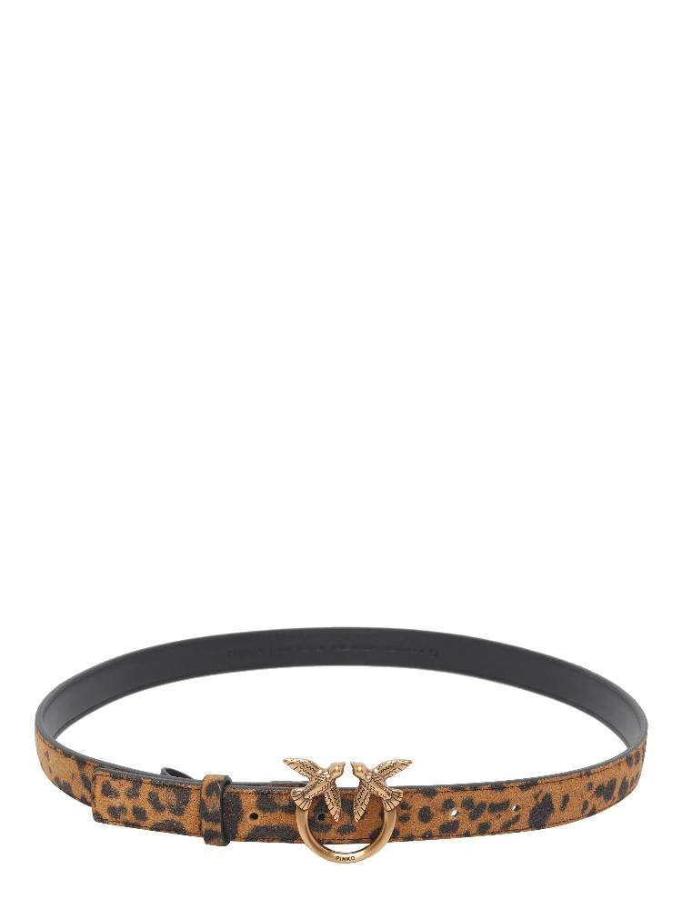 leopard-print love-birds belt