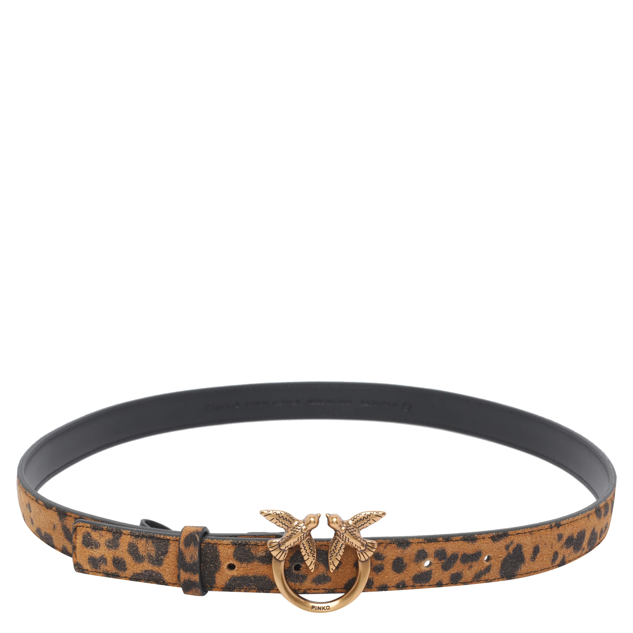 leopard-print love-birds belt