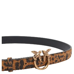 leopard-print love-birds belt