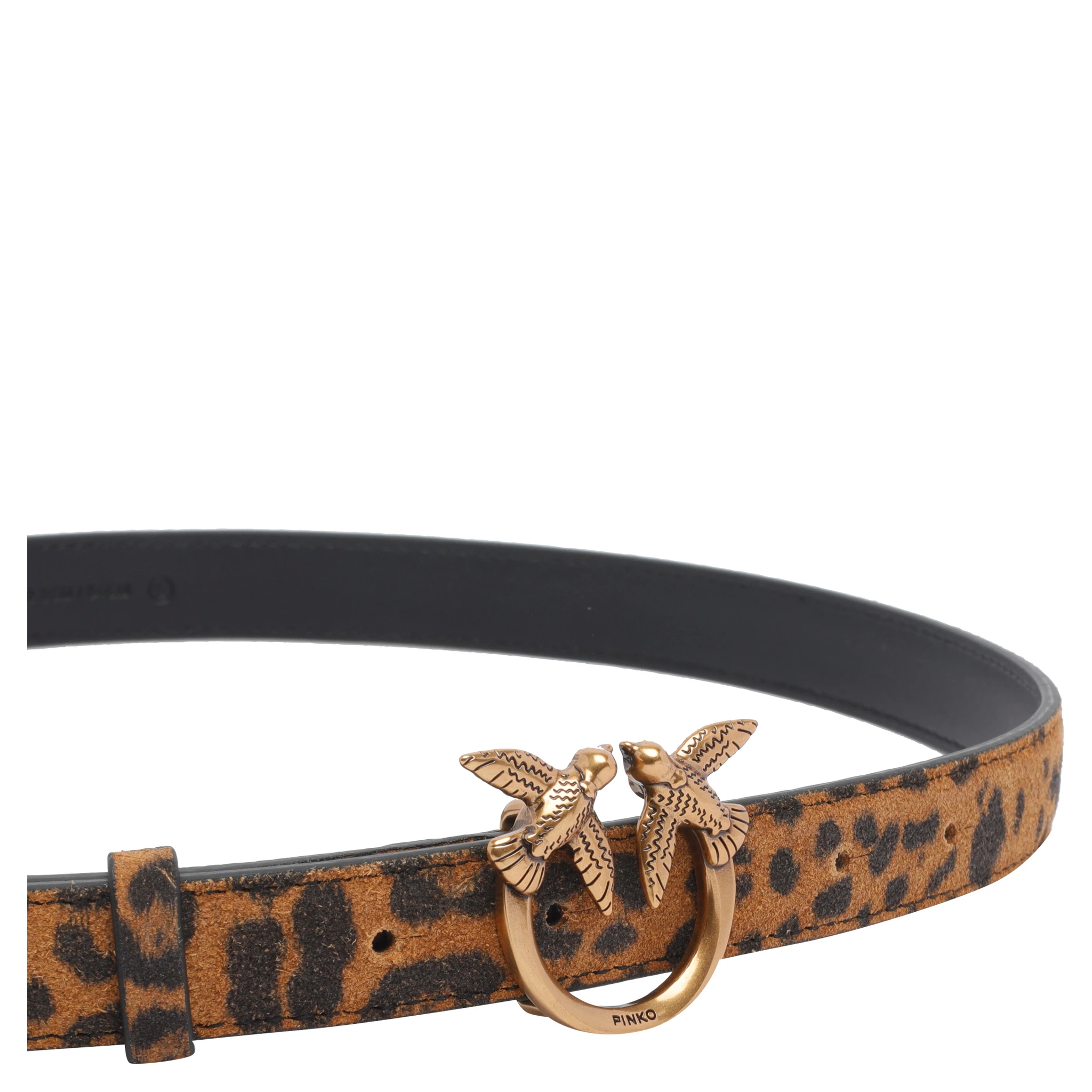 leopard-print love-birds belt