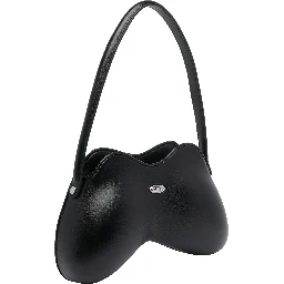 Double-D curved shoulder bag