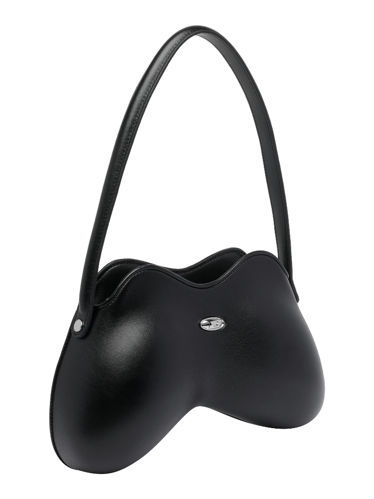Double-D curved shoulder bag alternative