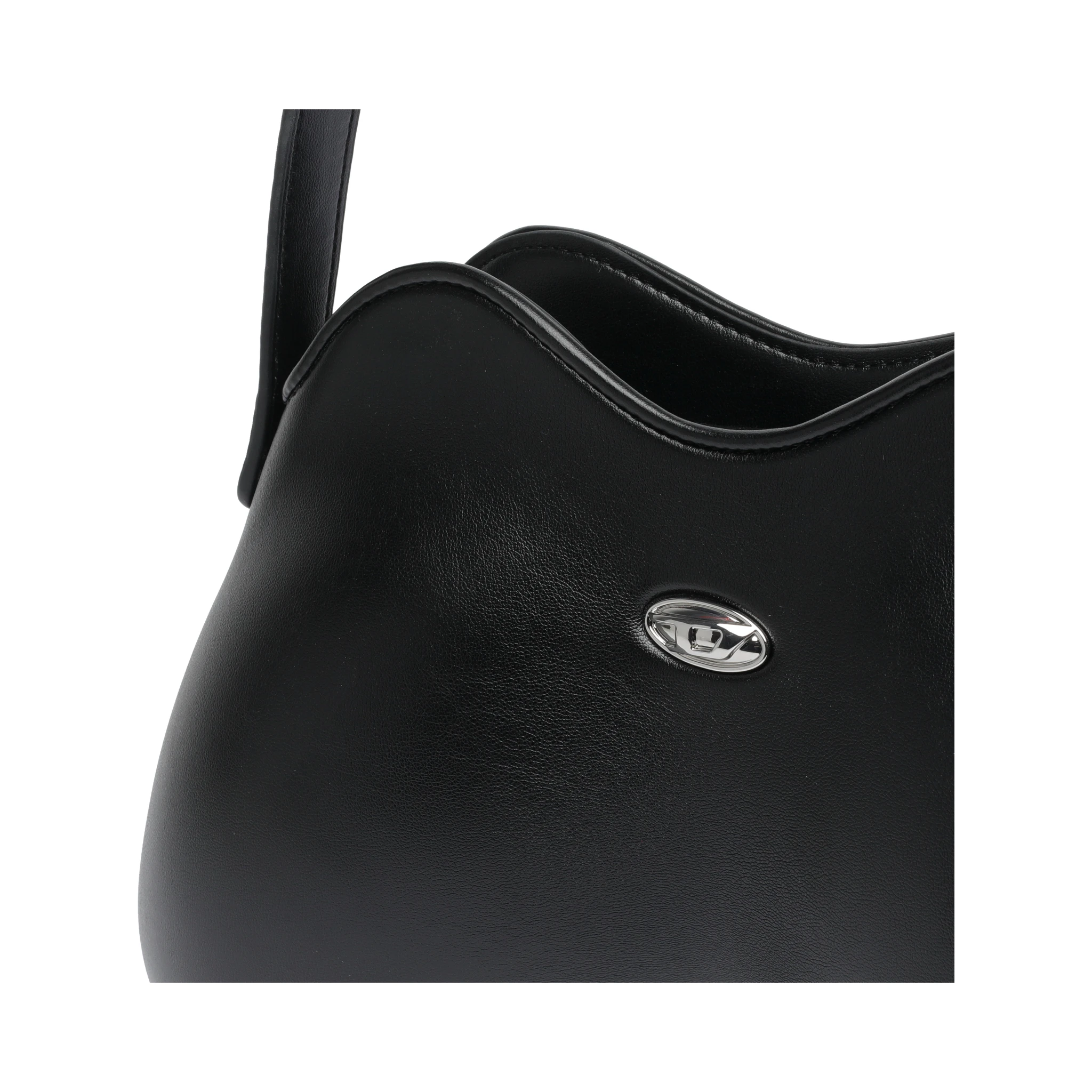 Double-D curved shoulder bag