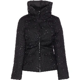 strass-embellished high-neck jacket